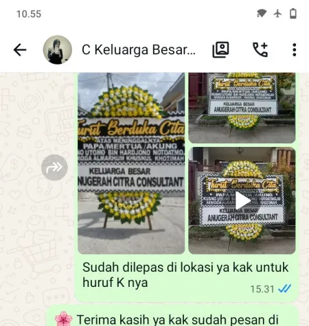 Pengiriman Papan Bunga Duka Taman Mini Indonesia Indah