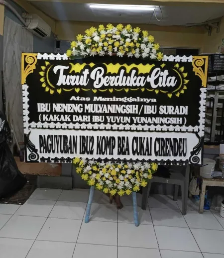Papan Bunga Duka Taman Mini Indonesia Indah